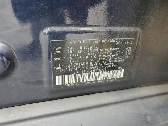2014 SUBARU OUTBACK 2.5I PREMIUM  