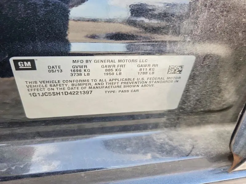 2013 CHEVROLET SONIC LT  