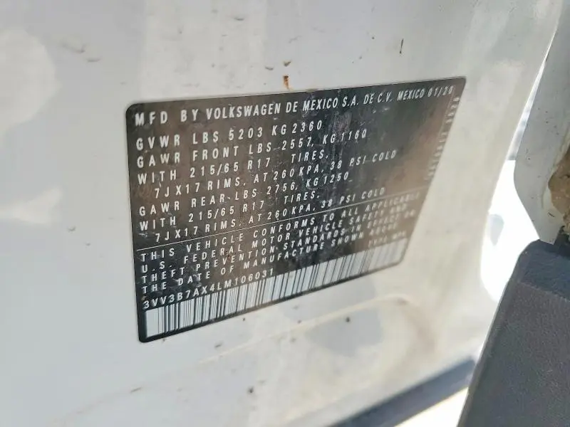 2020 VOLKSWAGEN TIGUAN SE  