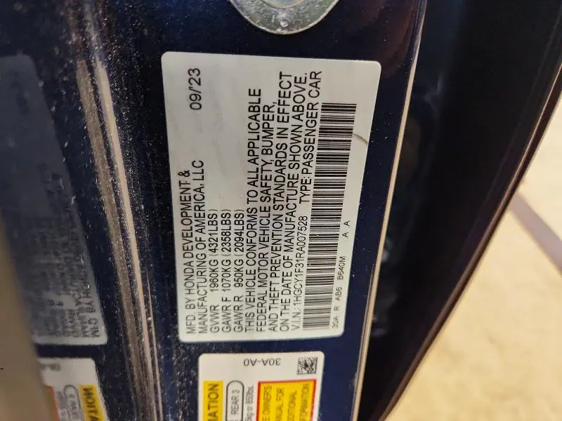 2024 HONDA ACCORD EX  