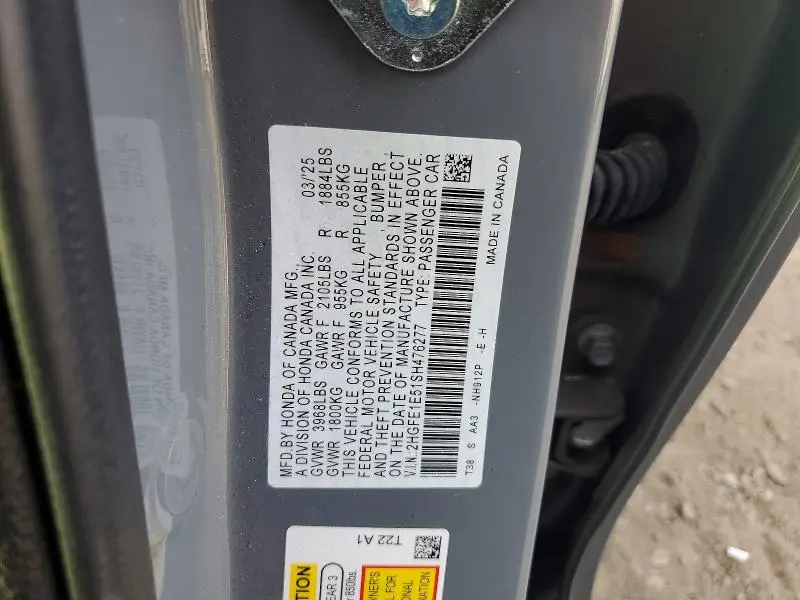 2025 HONDA CIVIC SI  