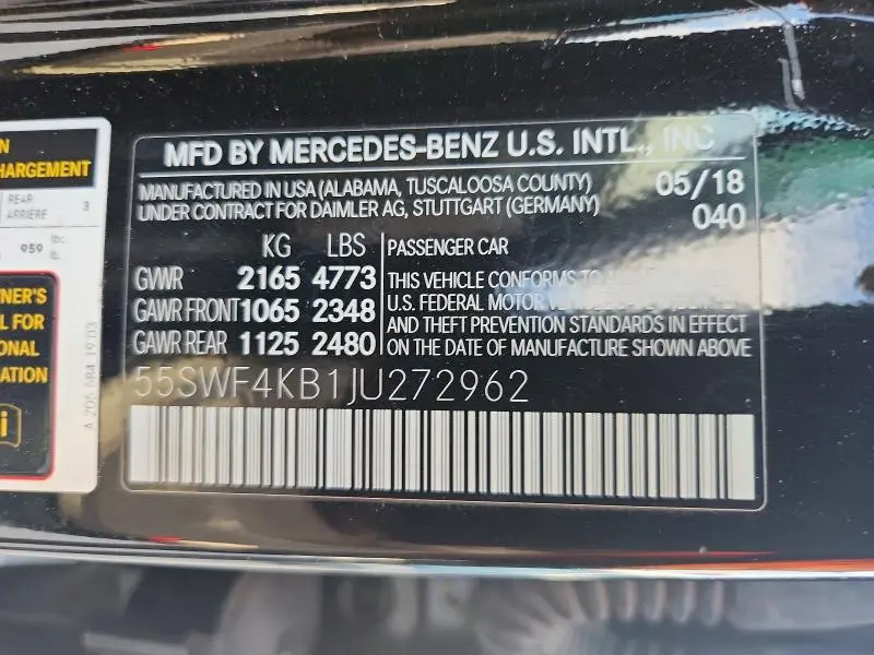2018 MERCEDES-BENZ C 300 4MATIC  