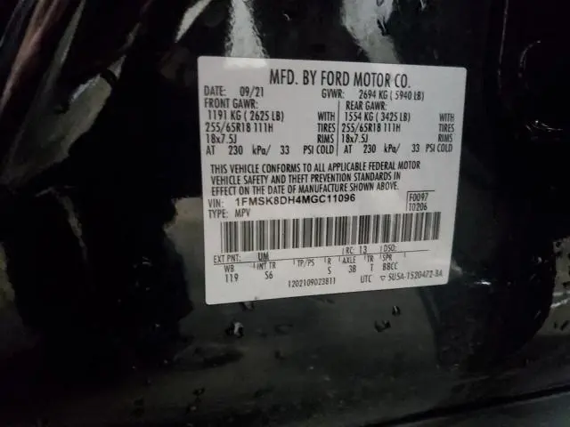 2021 FORD EXPLORER XLT  