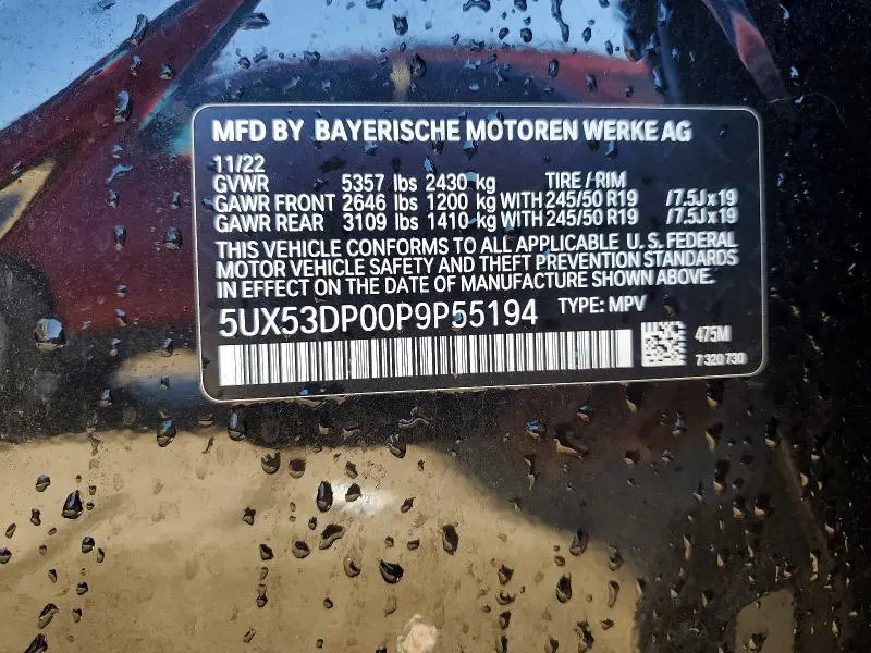 2023 BMW X3 XDRIVE30I  