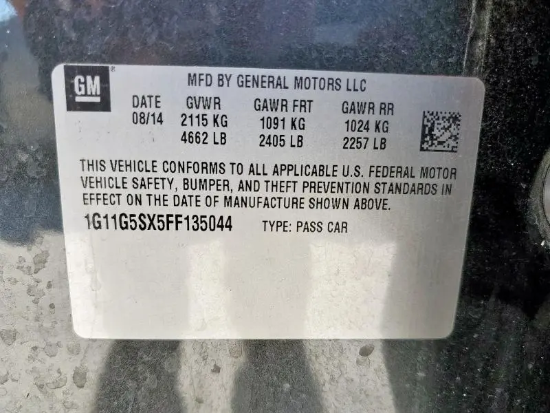 2015 CHEVROLET MALIBU LTZ  