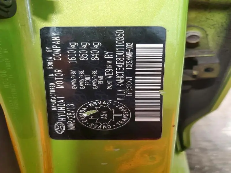 2013 HYUNDAI ACCENT GS  