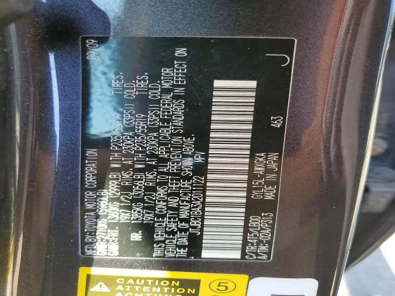 2010 LEXUS RX 450H  