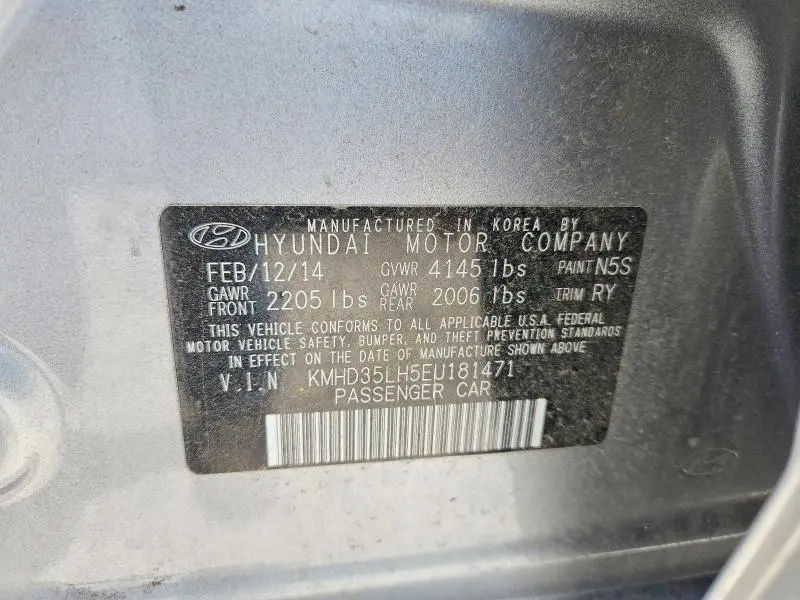 2014 HYUNDAI ELANTRA GT BASE  