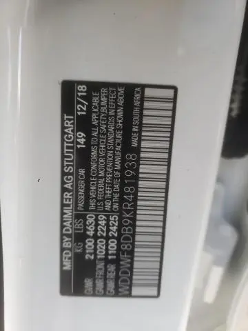 2019 MERCEDES-BENZ C 300  