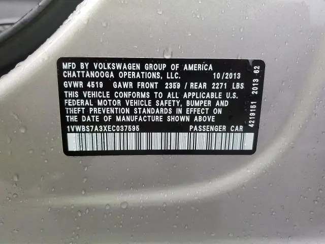 2014 VOLKSWAGEN PASSAT SE  