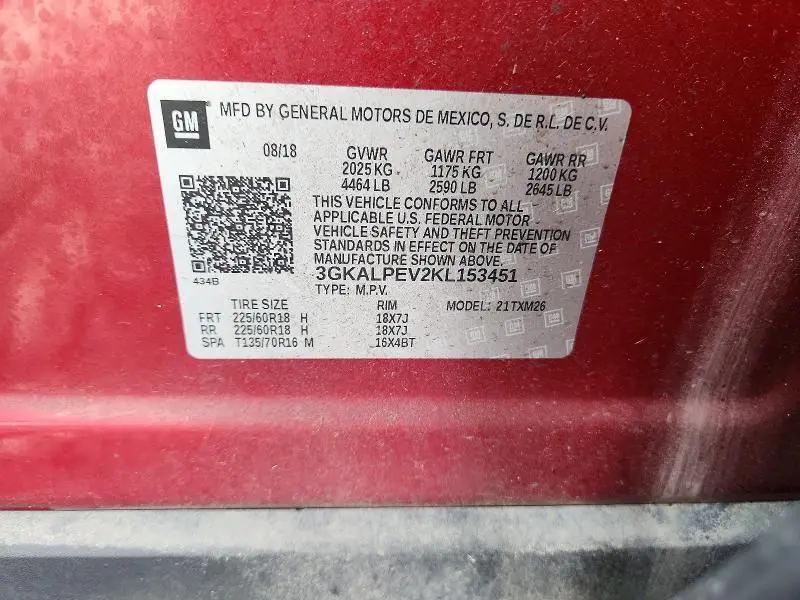 2019 GMC TERRAIN SLT  