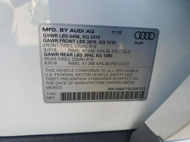 2020 AUDI Q5 PREMIUM  