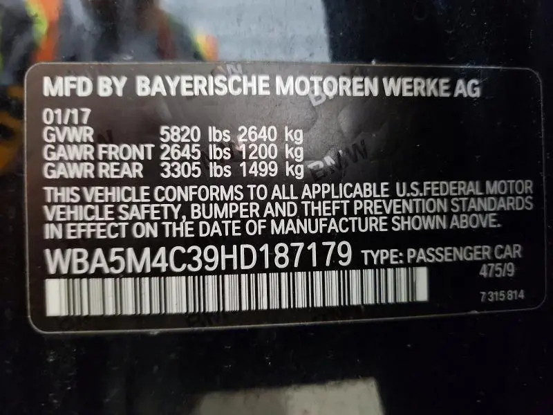 2017 BMW 535 XIGT  