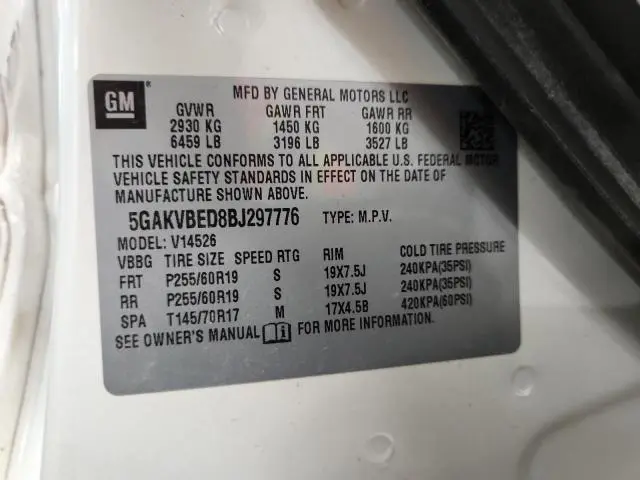 2011 BUICK ENCLAVE CXL