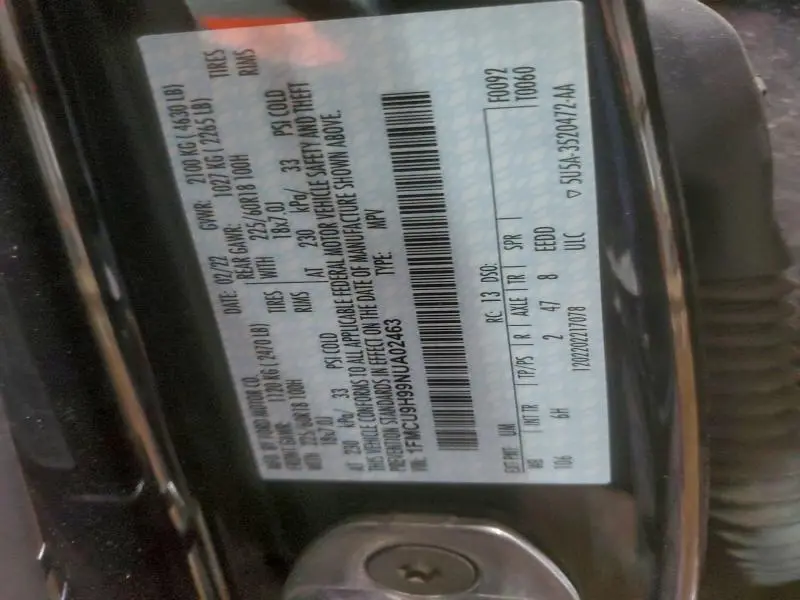 2022 FORD ESCAPE SEL  