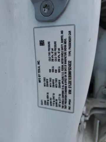 2021 TESLA MODEL 3   