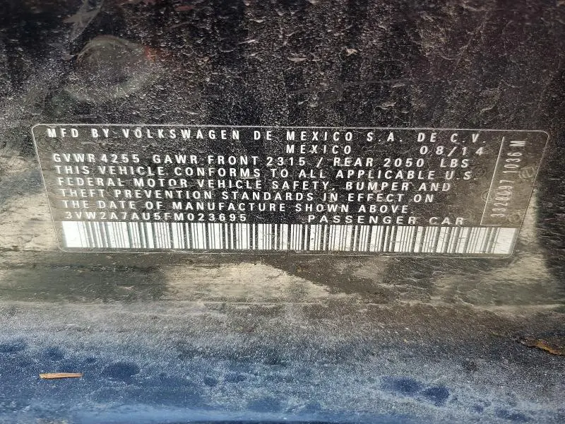 2015 VOLKSWAGEN GOLF TDI  