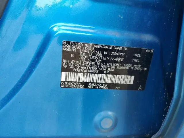 2018 TOYOTA RAV4 LE  