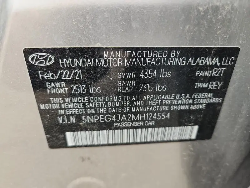 2021 HYUNDAI SONATA SE  