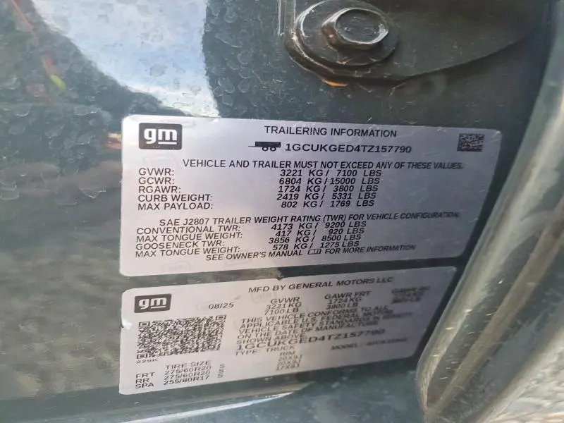 2026 CHEVROLET SILVERADO K1500 LTZ  