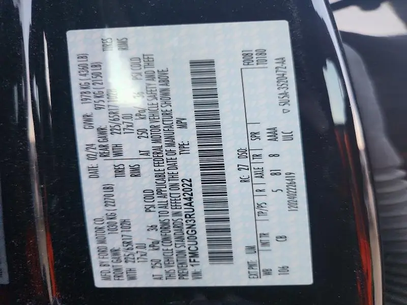 2024 FORD ESCAPE ACTIVE  