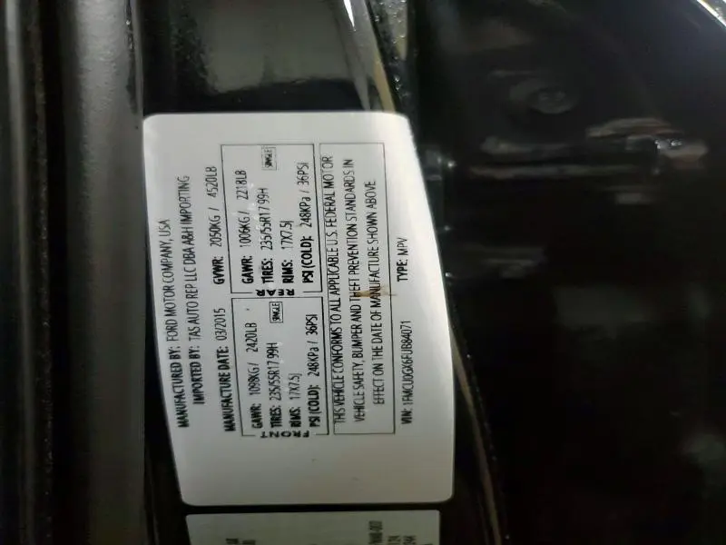 2015 FORD ESCAPE SE  