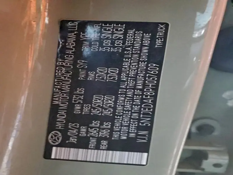 2023 HYUNDAI SANTA CRUZ LIMITED  