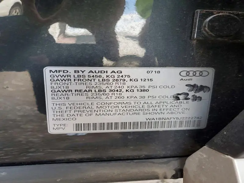 2018 AUDI Q5 PREMIUM PLUS  