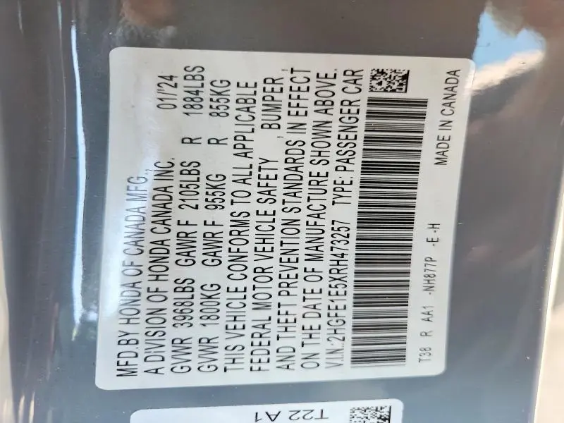2024 HONDA CIVIC SI  