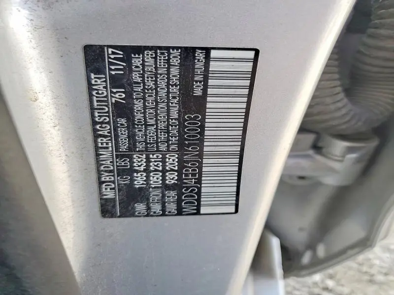 2018 MERCEDES-BENZ CLA   