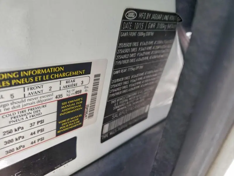 2016 LAND ROVER RANGE ROVER SPORT SC  