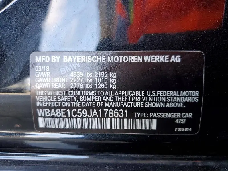 2018 BMW 330E   