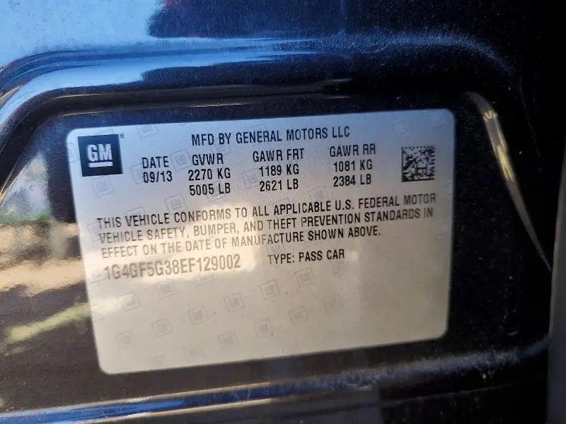 2014 BUICK LACROSSE TOURING  