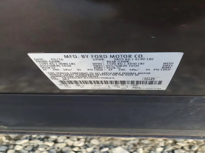 2016 FORD EXPLORER LIMITED  