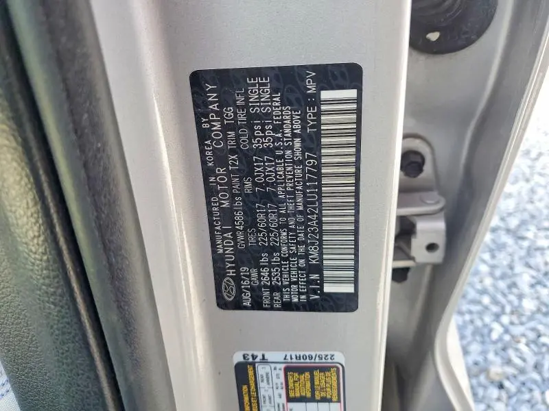 2020 HYUNDAI TUCSON SE  