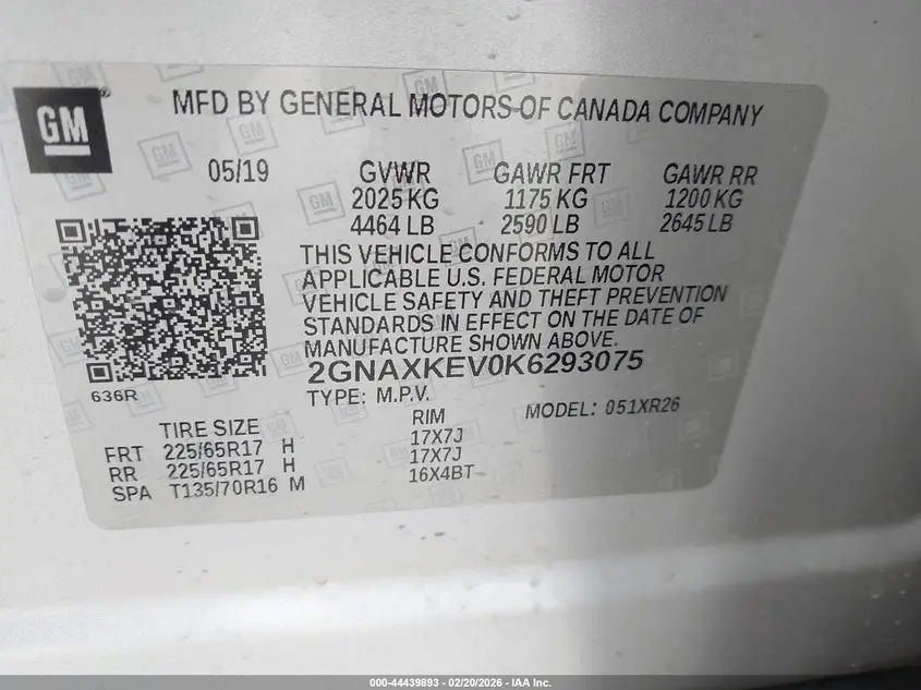 2019 CHEVROLET EQUINOX LT