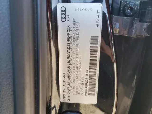 2016 AUDI A3 PREMIUM  