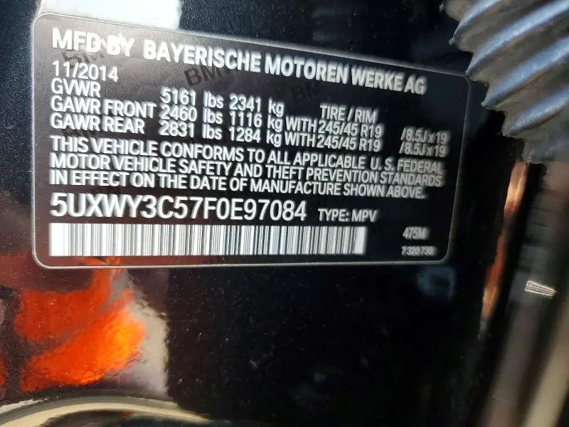 2015 BMW X3 XDRIVE28D  