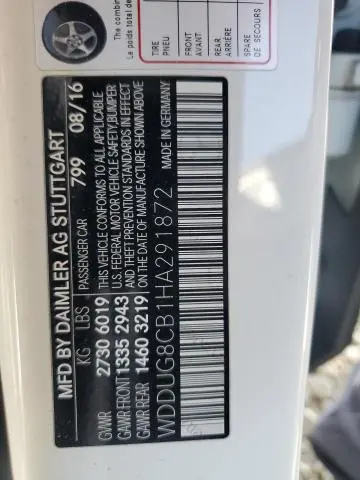 2017 MERCEDES-BENZ S 550  