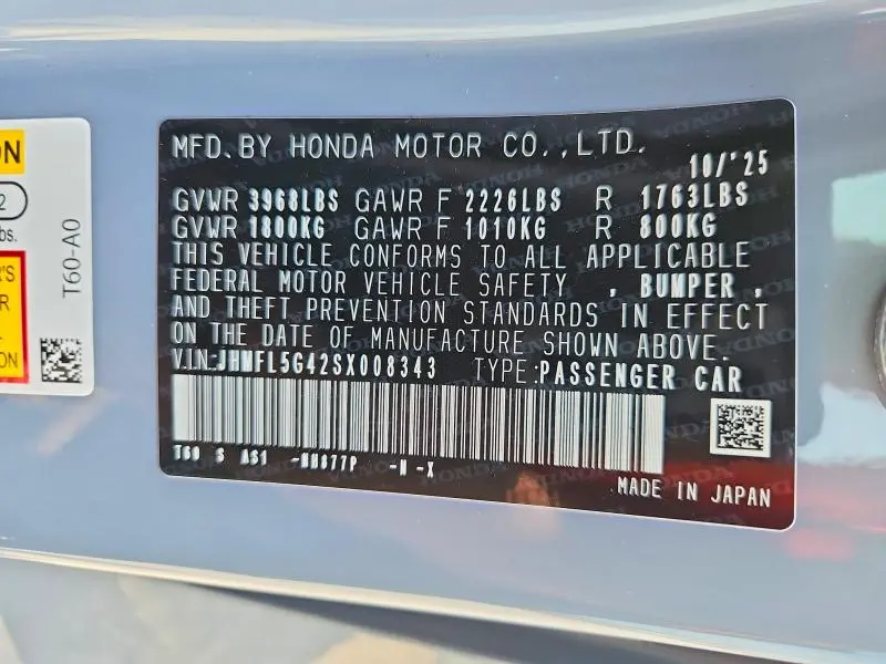 2025 HONDA CIVIC TYPE-R  