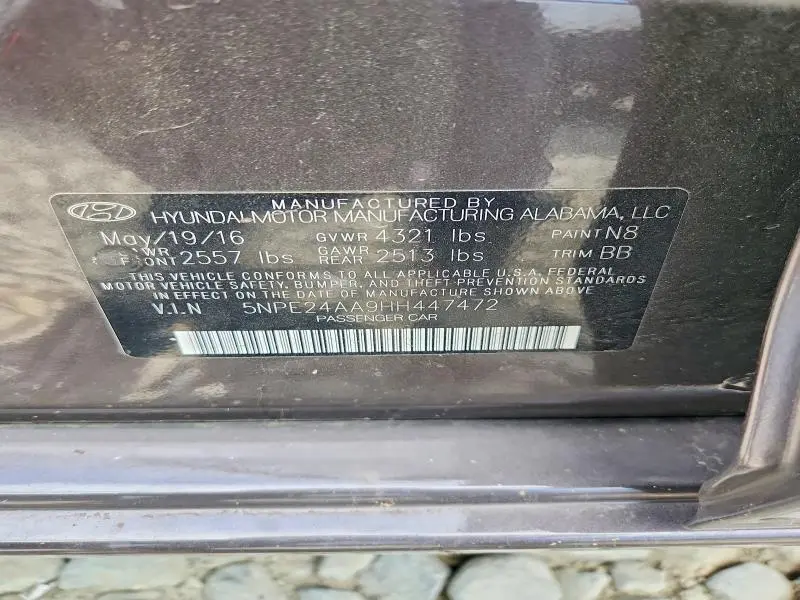 2017 HYUNDAI SONATA ECO  