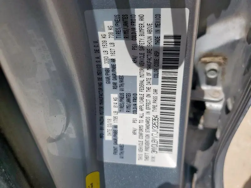 2018 TOYOTA YARIS IA   