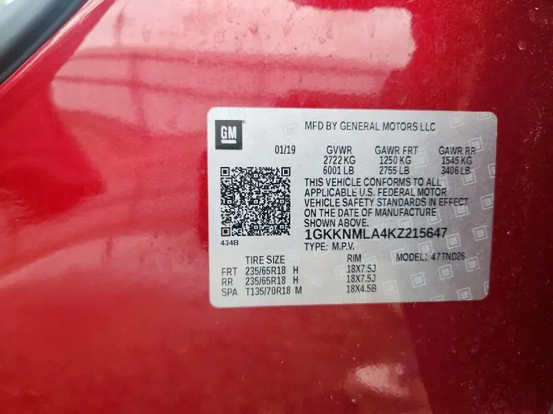 2019 GMC ACADIA SLT-1  