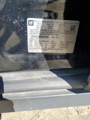 2017 CHEVROLET TRAX 1LT  