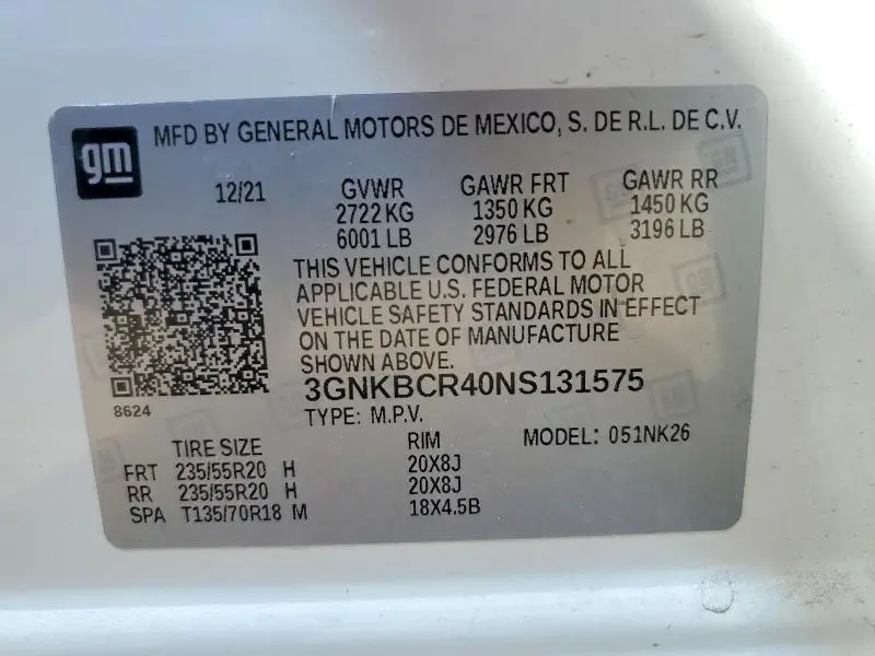 2022 CHEVROLET BLAZER 2LT  