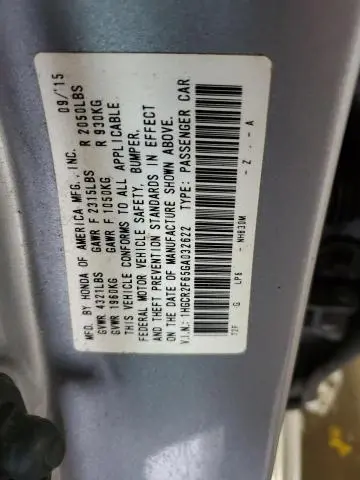 2016 HONDA ACCORD SPORT  