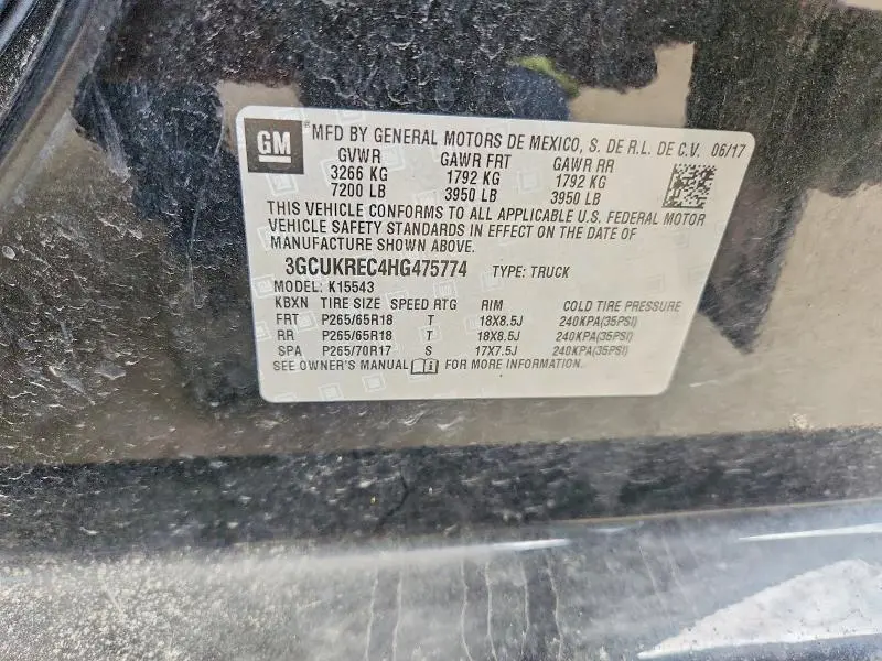 2017 CHEVROLET SILVERADO K1500 LT  