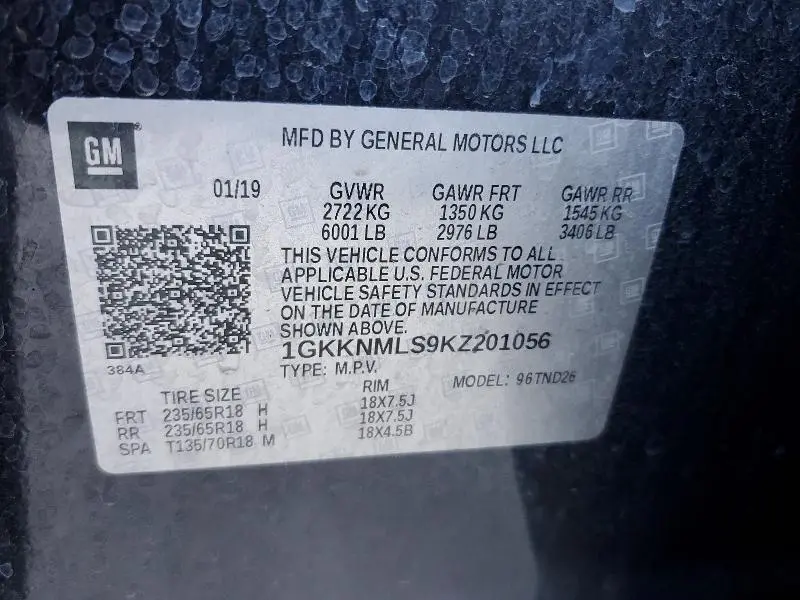 2019 GMC ACADIA SLT-1  