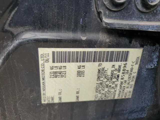 2011 NISSAN MAXIMA S