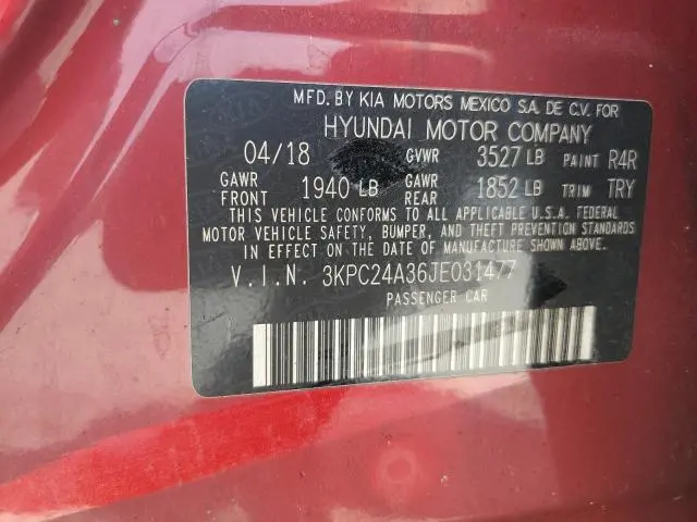 2018 HYUNDAI ACCENT SE  